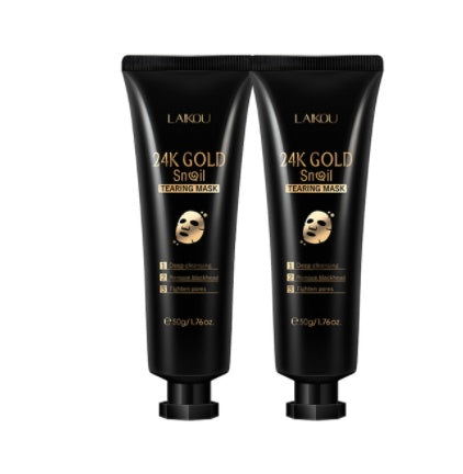 Gold Foil Snail Tear-Off Mask Hydrating - souqmart