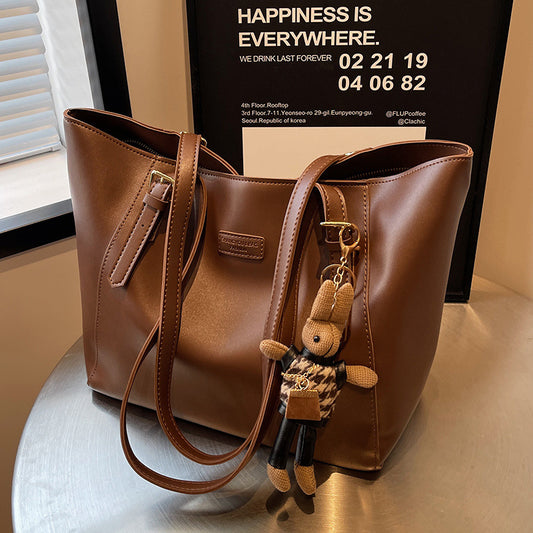 Large Capacity Women's All-match Simple Class Commuter Shoulder Bag