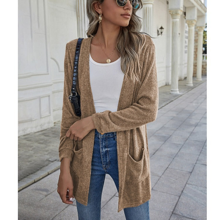 Candy Jacket Sweater Pocket Multicolor