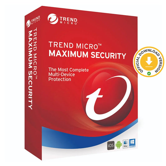 Trend Micro Maximum Security 2025 | 3 Years 5 Devices | Antivirus | Download