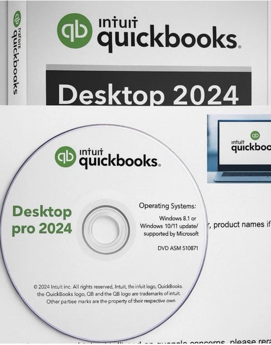 INTUIT QUICK BOOKS DESKTOP 2024 RETAIL FOR WINDOWS LIFETIME